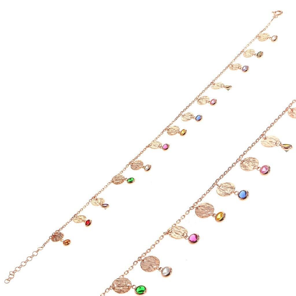 Pullu Renkli Taşlı Halhal SGTL6530