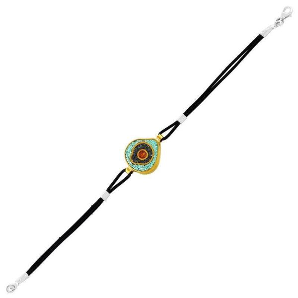 mozaik taşlı derili bileklik SGTL7349