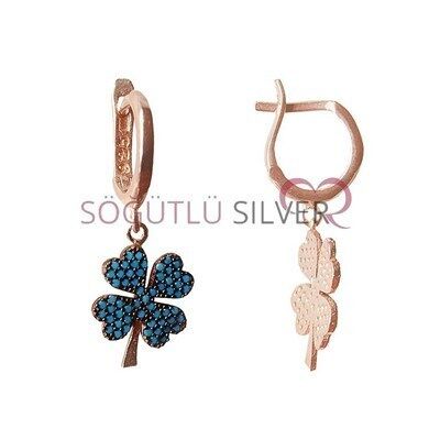 nano turkuaz taşlı küpe kupe8319