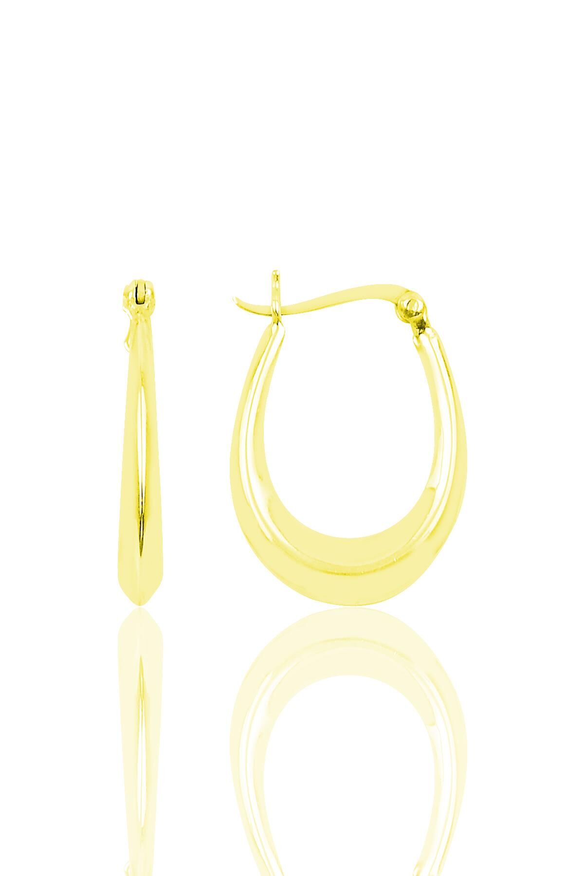 Gümüş çanta modeli halka küpe SGTL9885GOLD