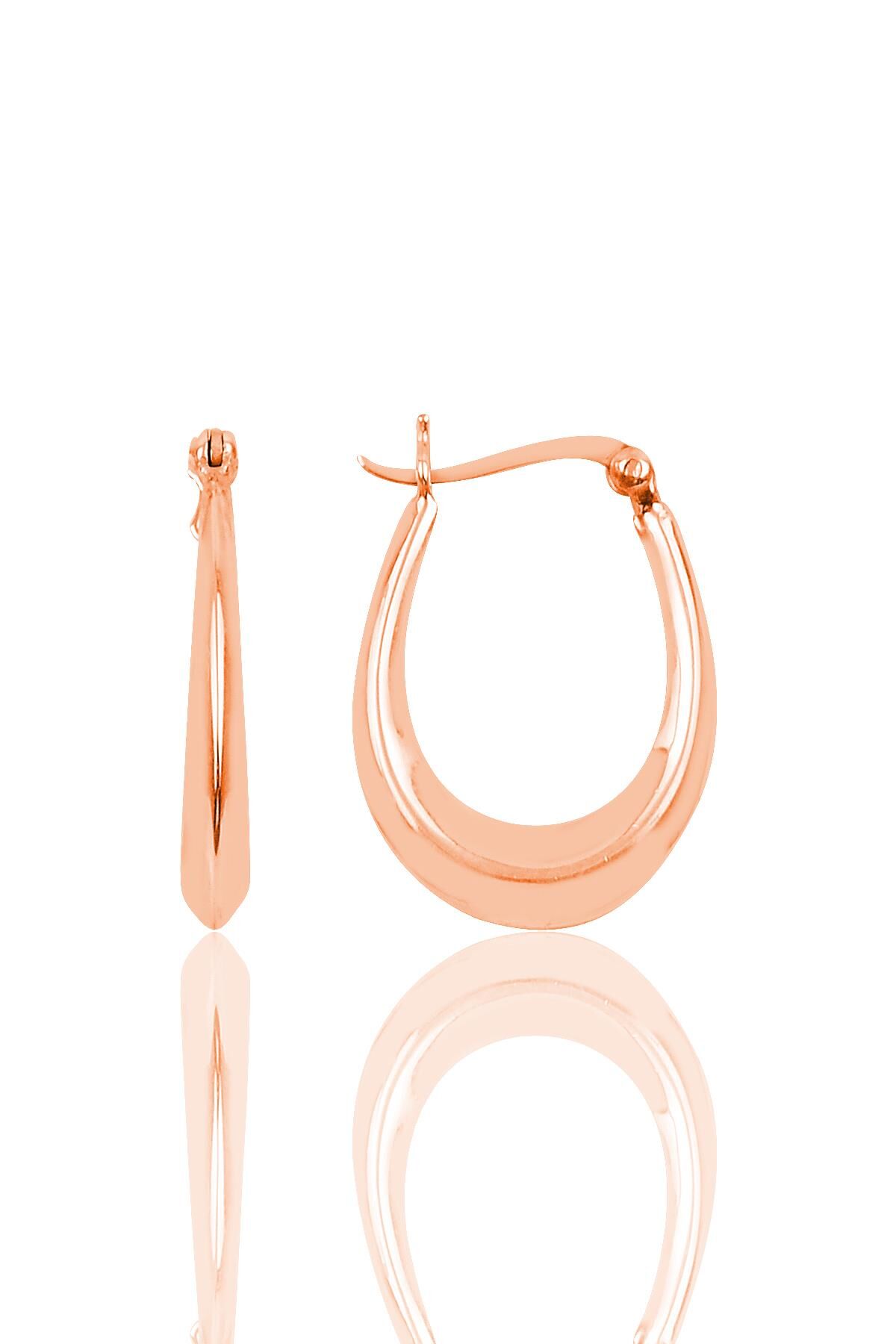 Gümüş çanta modeli halka küpe SGTL9885ROSE