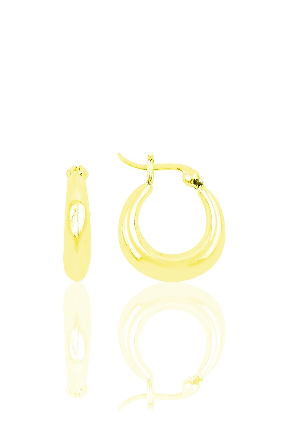 Gümüş 16 mm halka küpe SGTL9927SARI