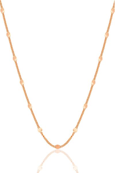 Gümüş rose pullu gurmet kolye bileklik seti SGTL11056ROSE