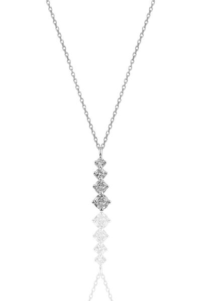 Gümüş rodyumlu zirkon taşlı  ışıltılı ikili set SGTL10956RODAJ