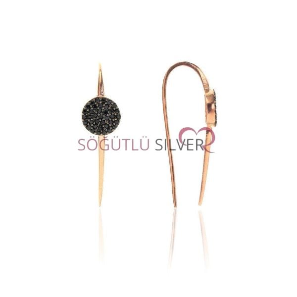 onixTaşlı yuvarlak Küpe SGTL6056