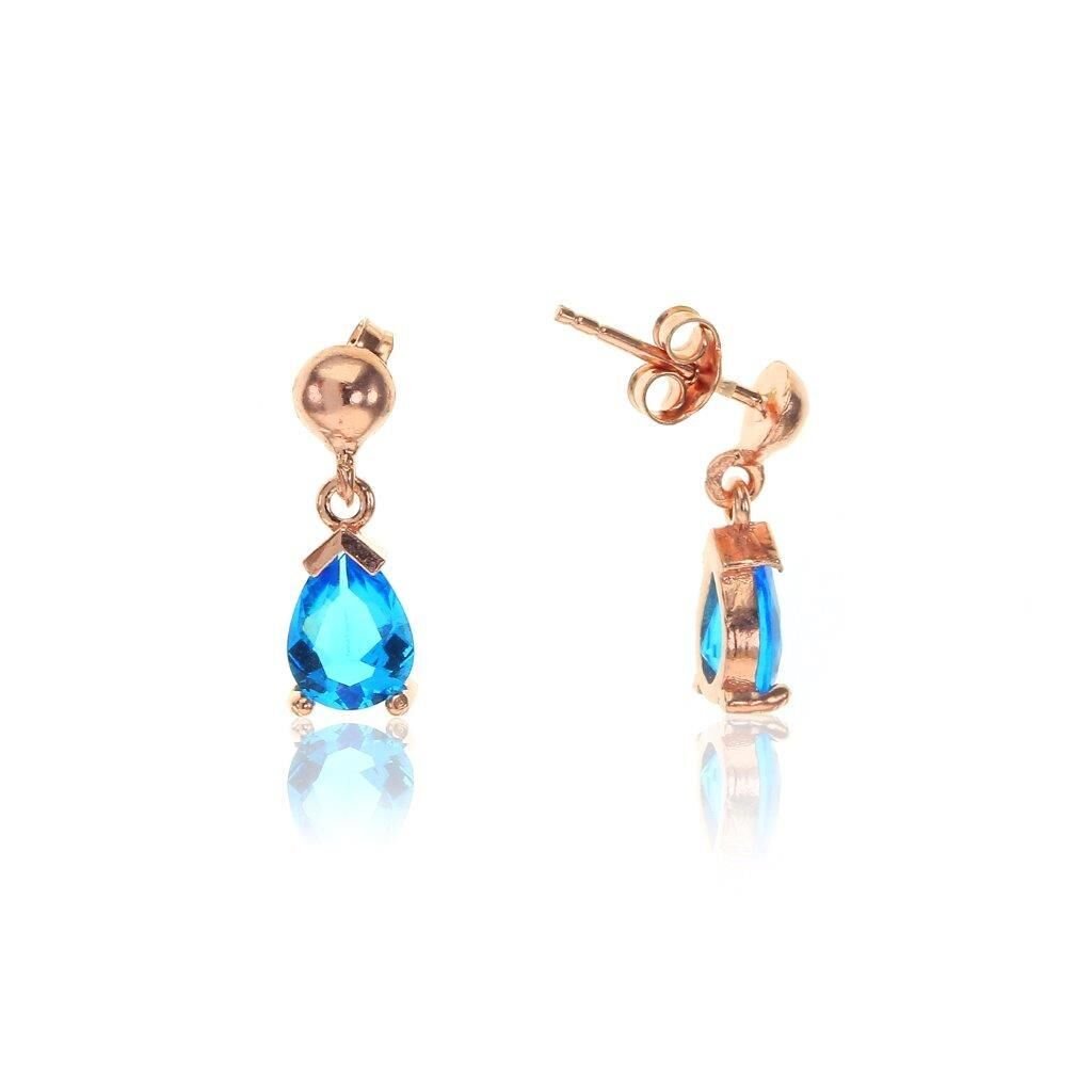 Akuamarin taşlı Küpe SGTL6064