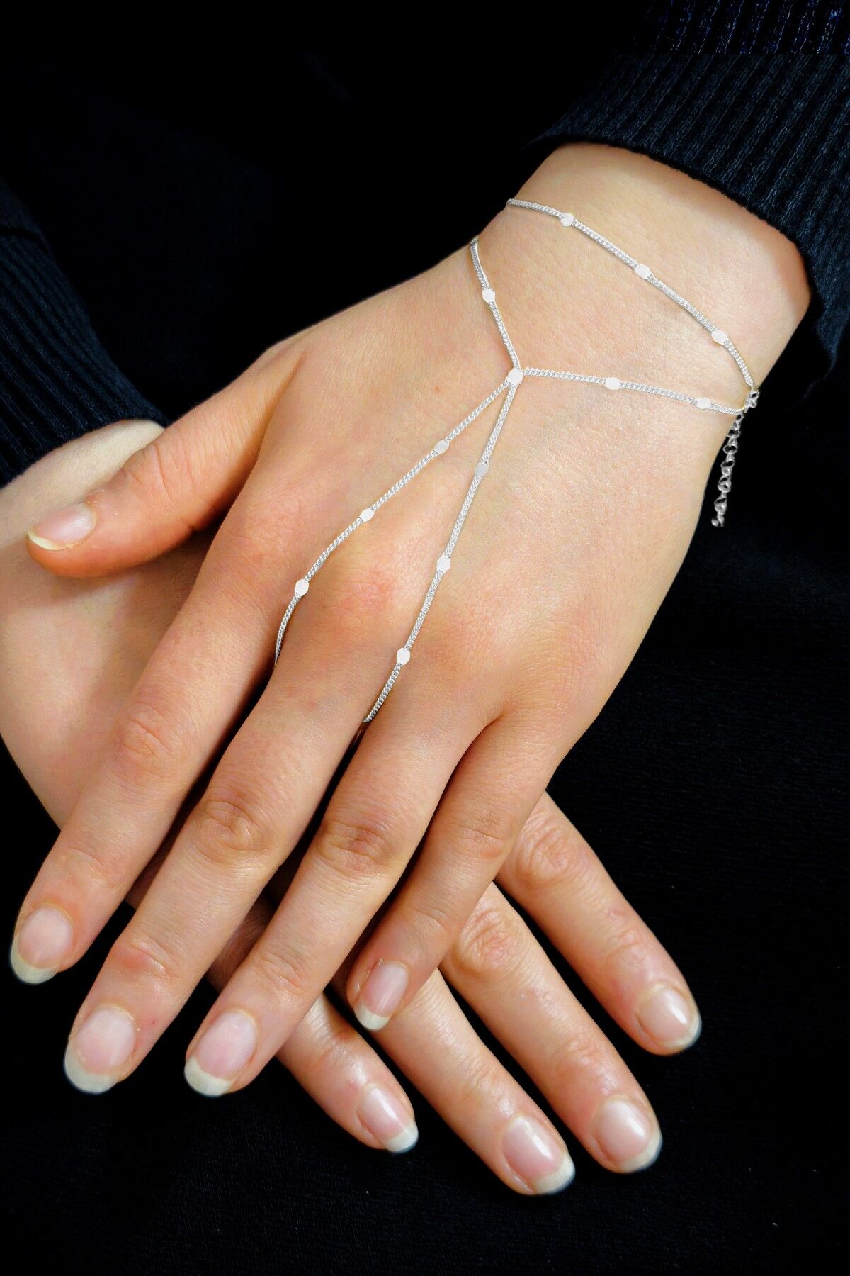 Gümüş pullu gurmet zincirli çift sıra şahmeran  SGTL12499RODAJ