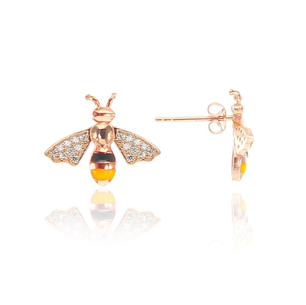 Gümüş mineli arı küpe SGTL8515