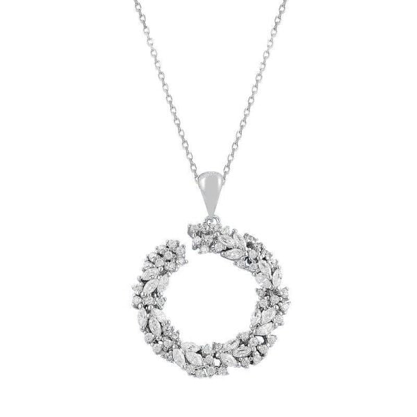 Baget taşlı rodyumlu üçlü set SGTL7370