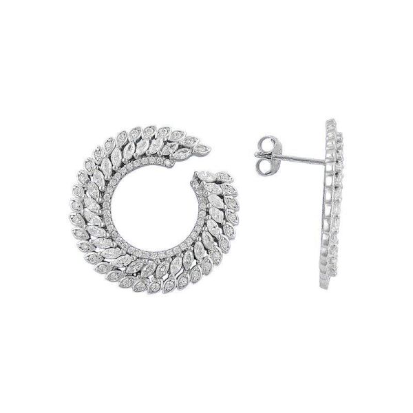 Baget taşlı rodyumlu üçlü set SGTL7371