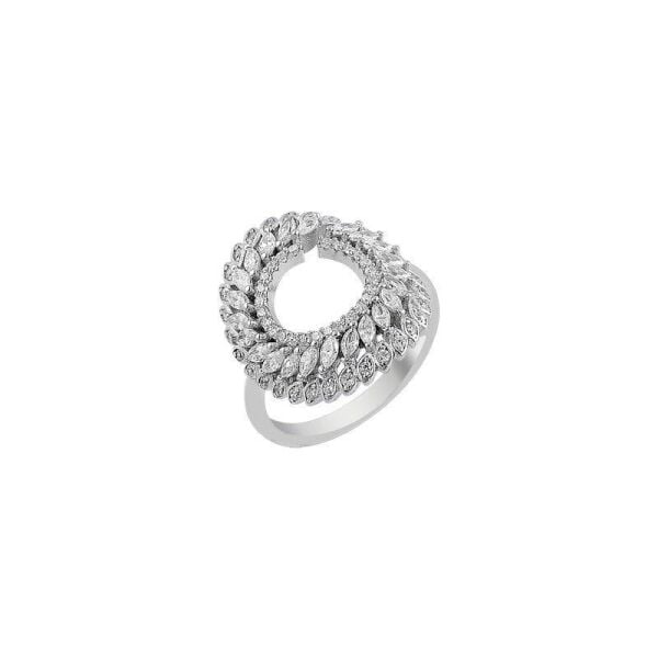 Baget taşlı rodyumlu üçlü set SGTL7371