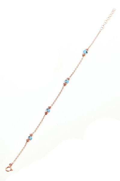 Gümüş dorica ve nazar boncuklu bileklik SGTL8520