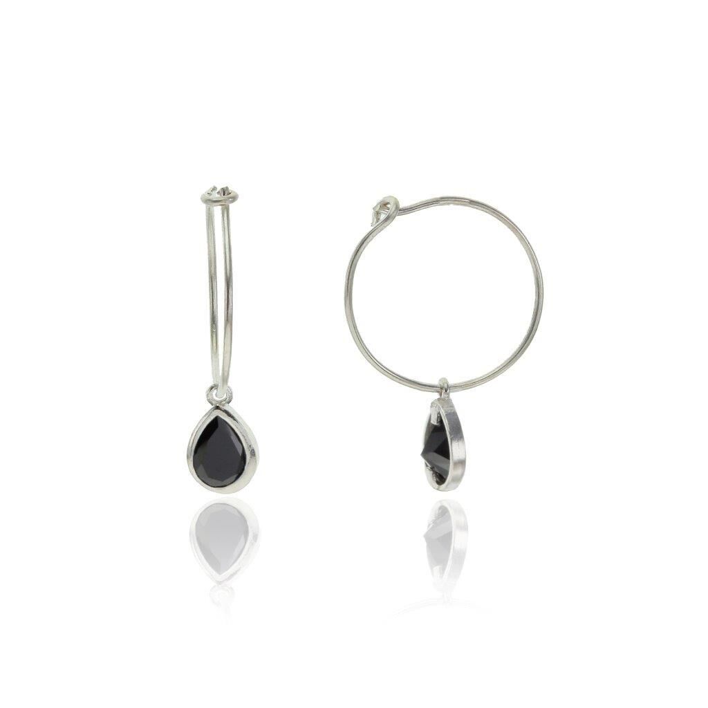 Onix Taşlı Halka Küpe SGTL6088