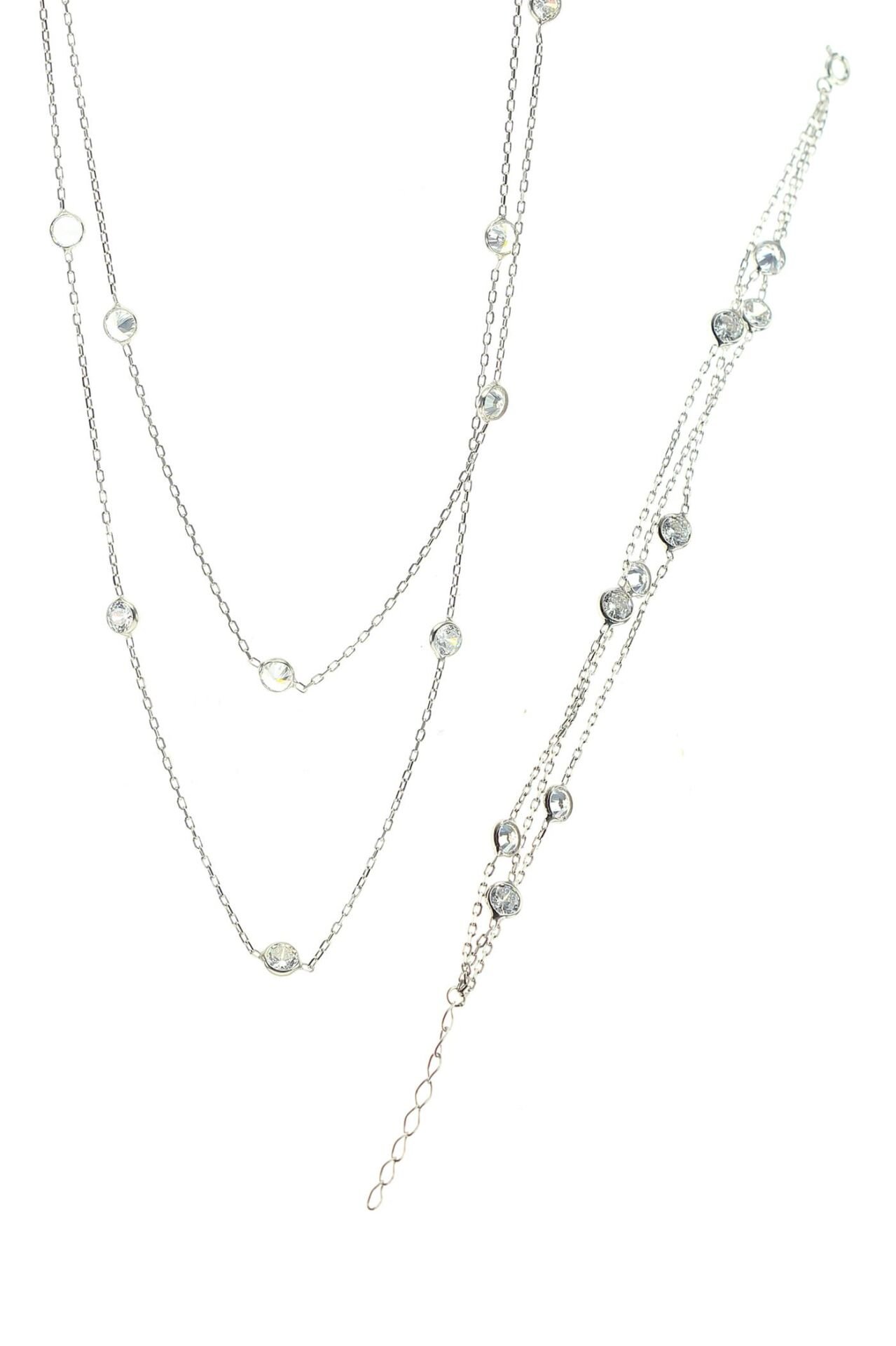 Gümüş sıra taşlı takım SGTL8532