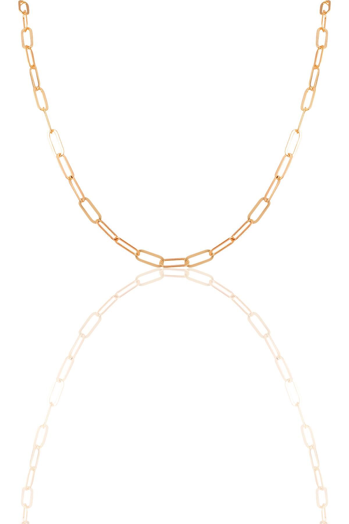 Gümüş  ataç zincir. SGTL11629 Rose - 60 cm