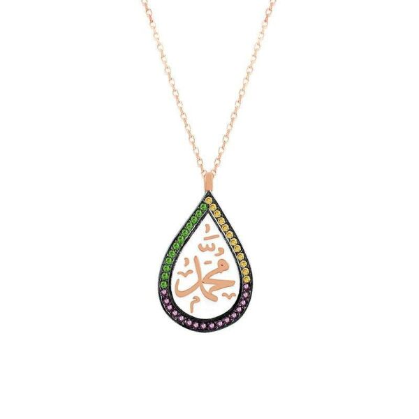 Muhemmed yazılı mineli kolye SGTL7392