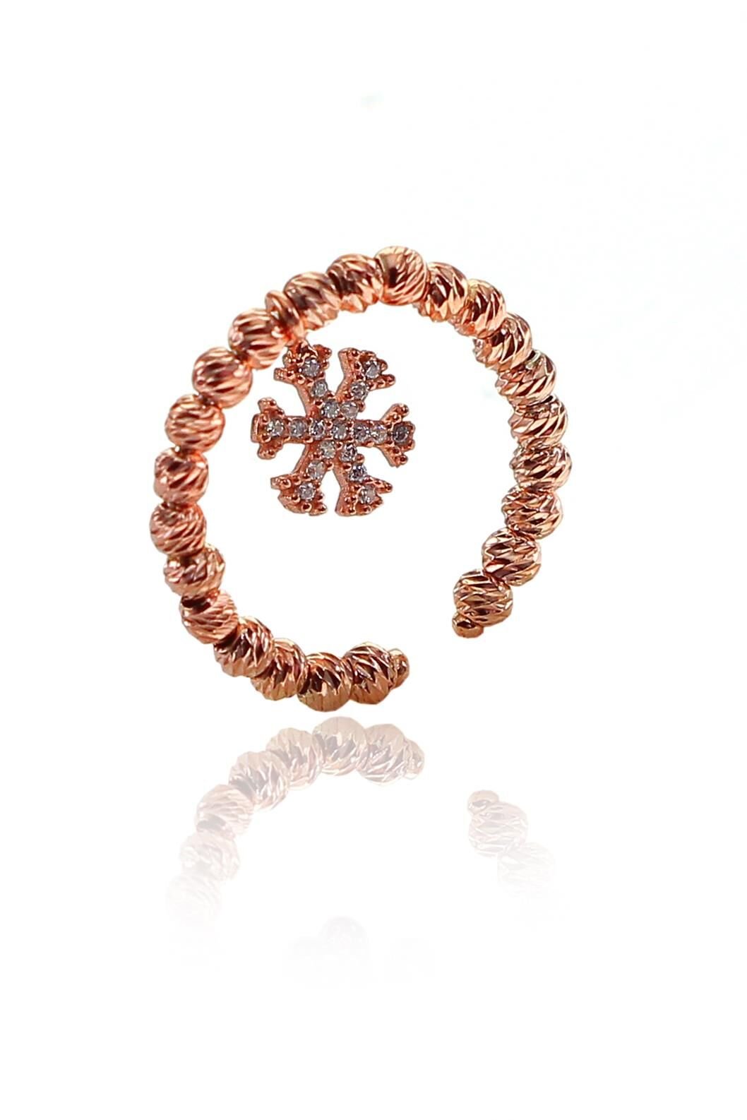 Gümüş kartanesi sallantılı dorica yüzük SGTL9808