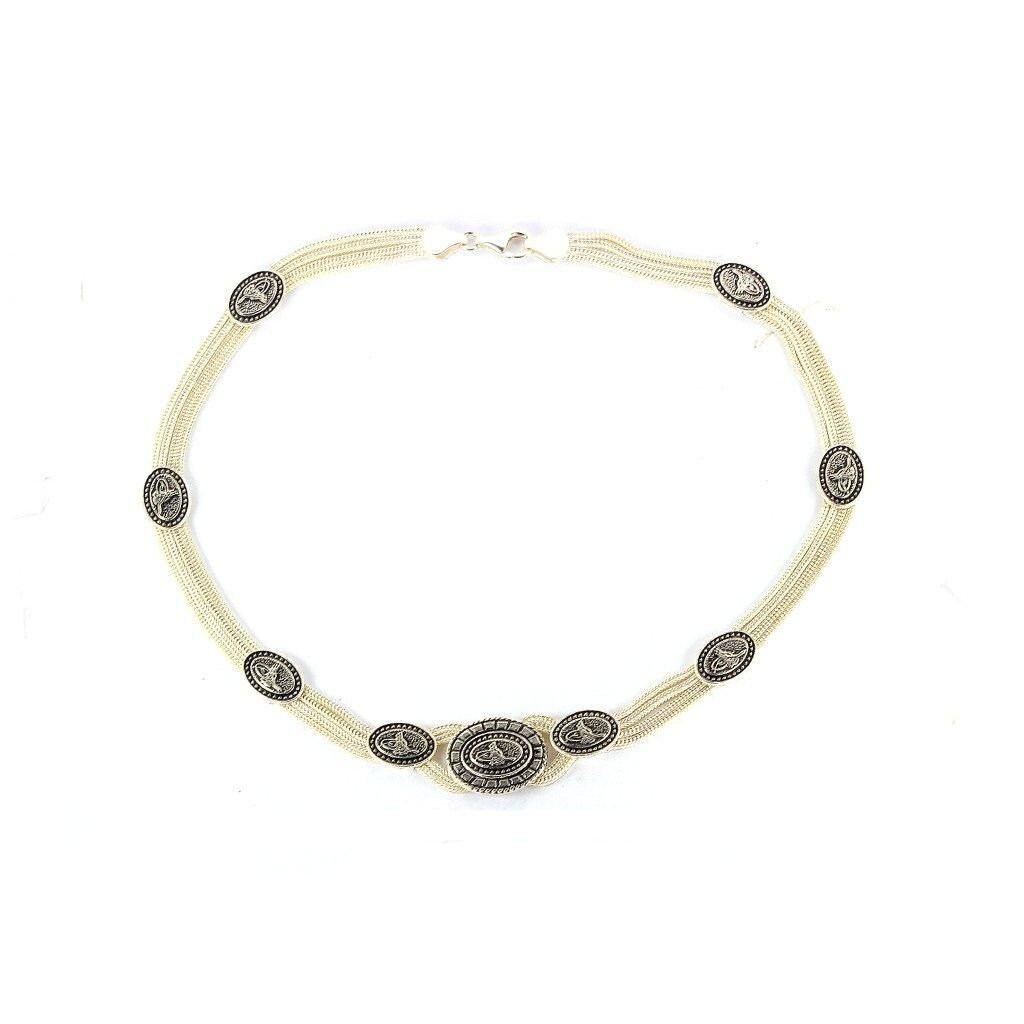 Osmanlı tuğralı midyat hasırı kolye SGTL4821