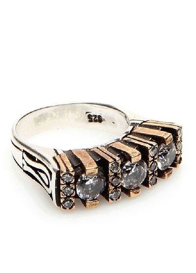 ÜÇ TAŞLI  YÜZÜK yüzük8554