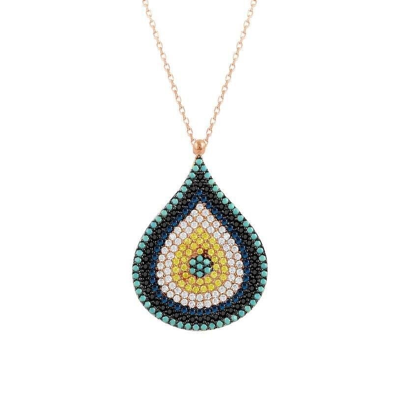 Damlalı göz kolye SGTL7403