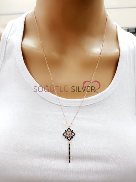 Gümüş Anahtar kolye SGTL7405