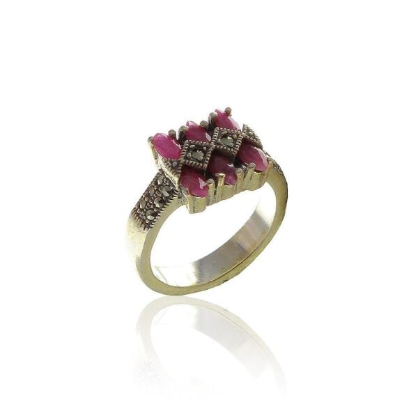 Kök yakut ve Markazit taşlı Üçlü set SGTL5588