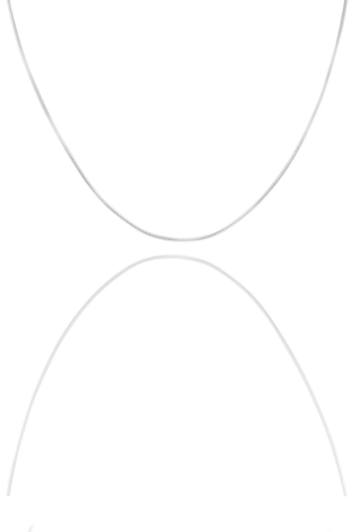 Gümüş  60 cm italyan yılan kolye SGTL11292RODAJ