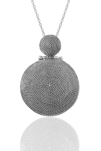 Gümüş salyangoz modeli yuvarlak telkari üçlü set  SGTL11347SET