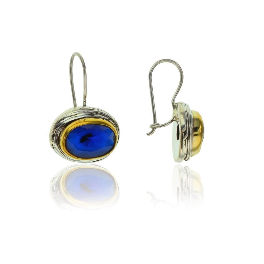 Safir Taşlı Sarmalı Küpe SGTL6141