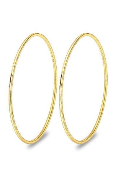 925 Ayar Gümüş Bilezik 2 ADET Altın Kaplama Ajda Model Bilezik - Yatırımlık Şık ve Zarif Tasarım