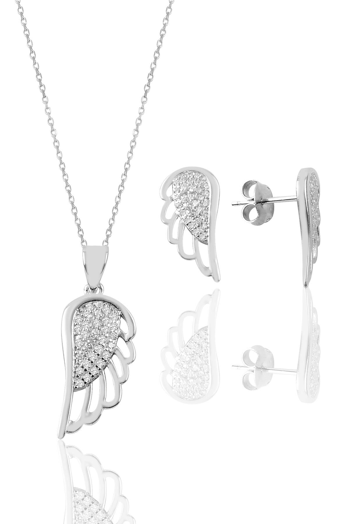 Gümüş kanat modeli ikili set SGTL9081