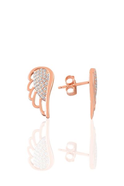 Gümüş  rose kanat modeli ikili set SGTL9082