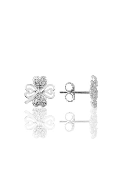 Gümüş yonca modeli ikili set SGTL9087