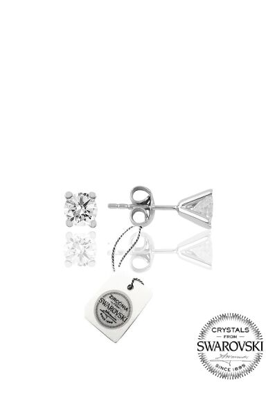 Gümüş Swarovski tek taş modeli üçlü set SGTL20503