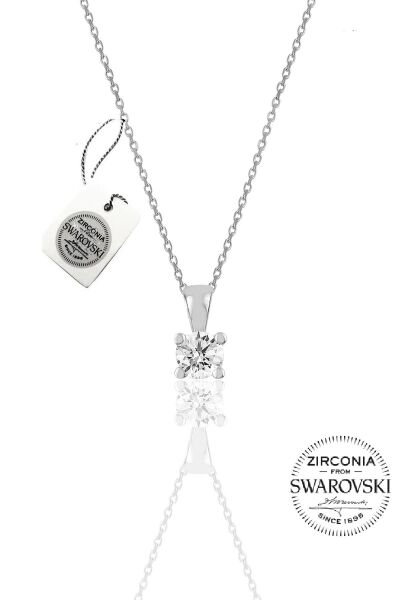 Gümüş Swarovski tek taş modeli üçlü set SGTL20503