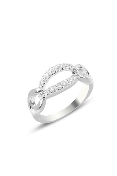 Gümüş zincir modeli zirkon taşlı üçlü set SGTL9078