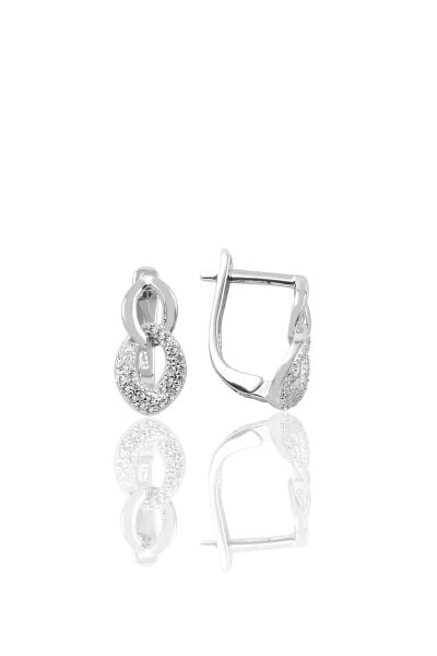 Gümüş zincir modeli zirkon taşlı üçlü set SGTL9078
