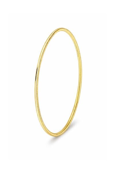 925 Ayar Gümüş Bilezik 1 ADET Altın Kaplama Ajda Model Bilezik - Yatırımlık Şık ve Zarif Tasarım