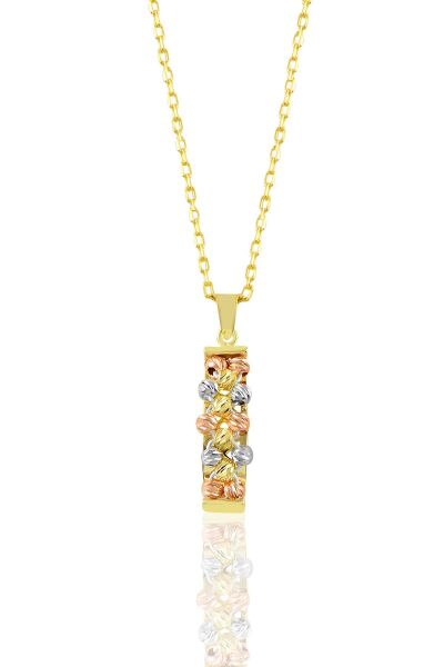 Gümüş altın yaldızlı, rodaj ve rose renkli dorissa dorica üçlü set SGTL11342SET