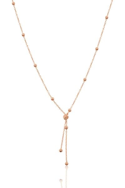 Gümüş rose italyan toplu tasarım kolye SGTL11334ROSE