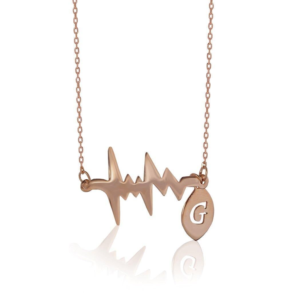 kişiye özel kalp ritmi kolye SGTL4223