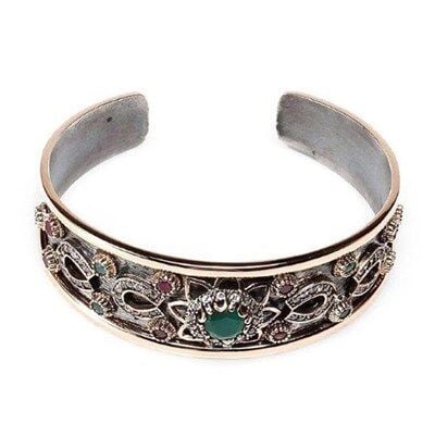 ZÜMRÜT TAŞLI OTANTİK BİLEZİK bileklik6983