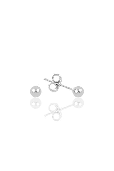 Gümüş 4 mm gümüş top küpe SGTL11478RODAJ