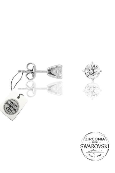 Gümüş Swarovski tek taş modeli üçlü set SGTL20507