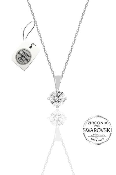 Gümüş Swarovski tek taş modeli üçlü set SGTL20507