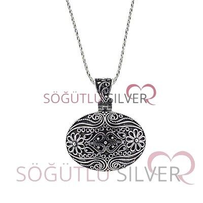 Çiçekli Telkari Üçlü Set set8557