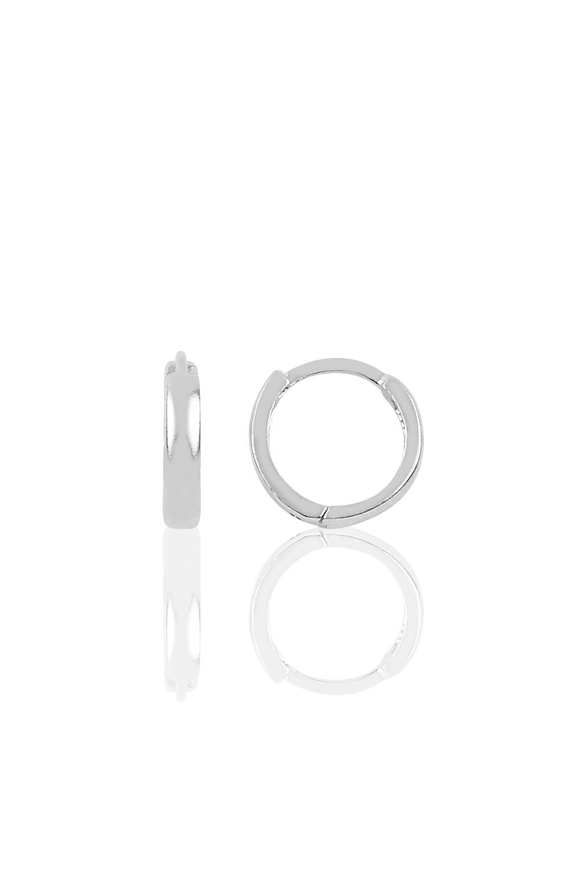 Gümüş rodyumlu halka küpe SGTL10146RDJ