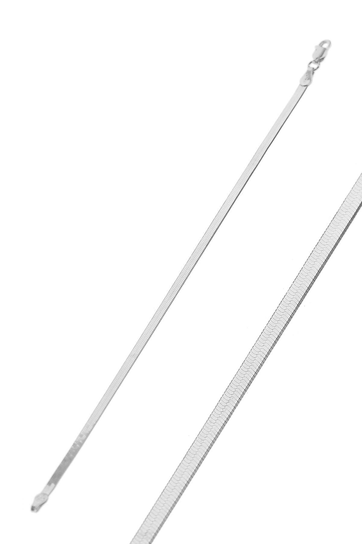 Gümüş İtalyan Yassı bileklik SGTL9832-RODAJ