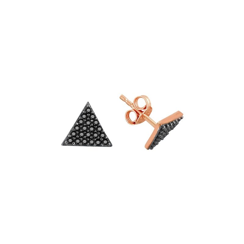 Mini onix taşlı üçgen küpe SGTL7431