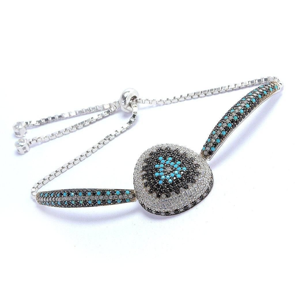 turkuaz ve onix taşlı asansörlü bileklik SGTL4237